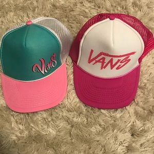 Vans trucker hats! NWOT